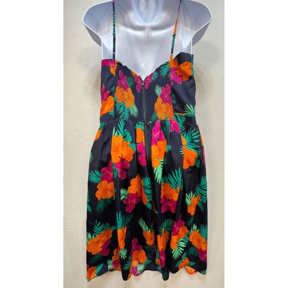 Gap Womens Sundress Size 8 Multicolor Tropical Floral  Sleeveless Knee Length - Picture 6 of 10